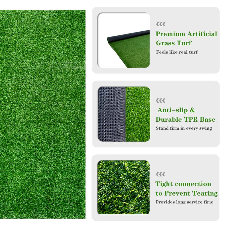 Golf Hitting Mat 3.8 x 5 ft, Artificial Turf Swing Practice Mat – image 3