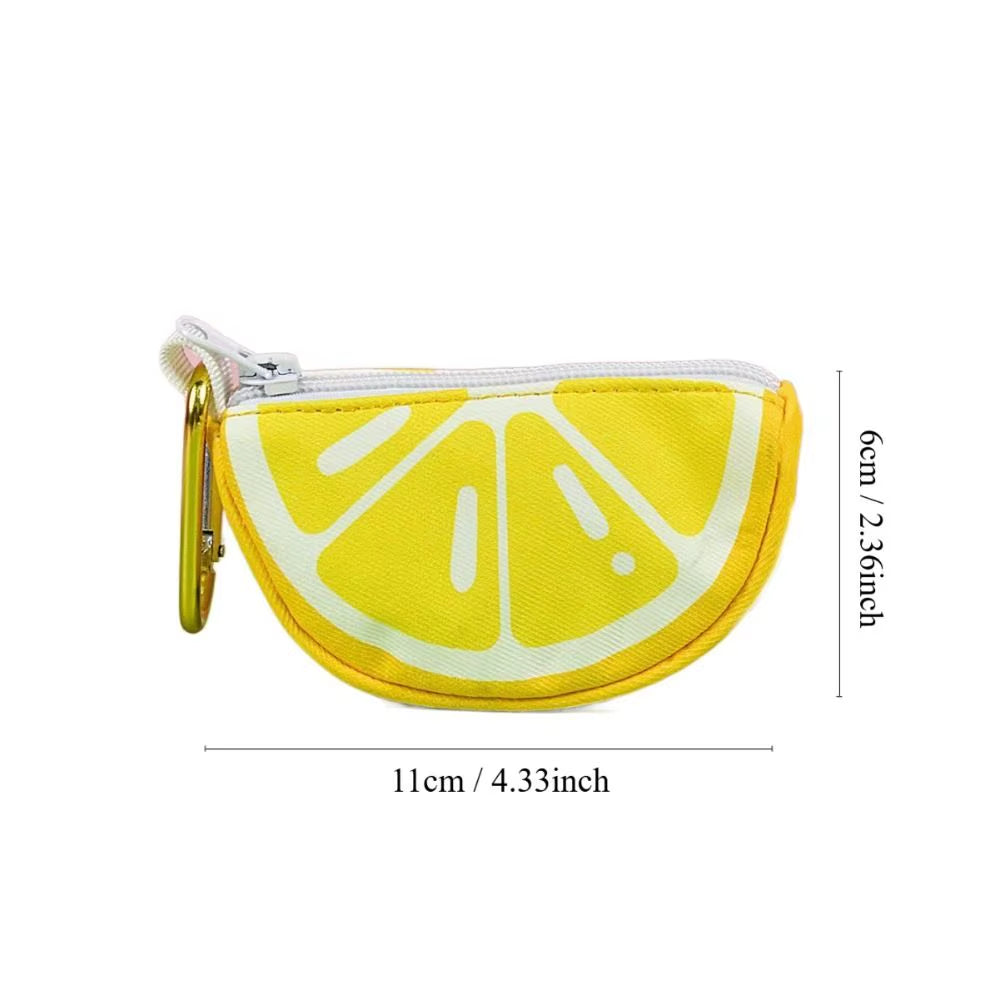 Dog Poop Bag Holder, Fruit Design Zipper Pouch for Leash – image 4