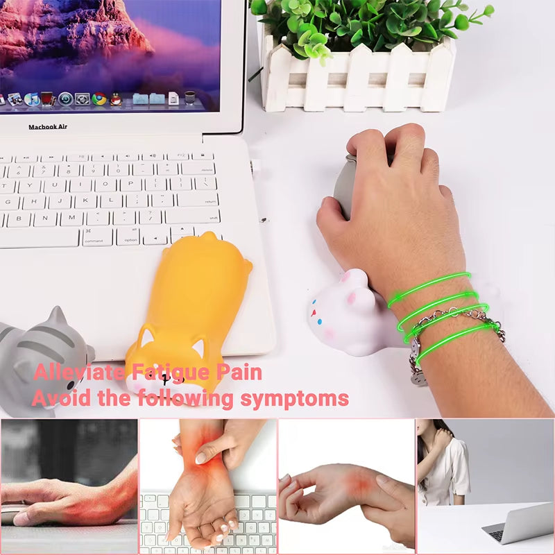 Mouse Wrist Rest, Cute Animal Memory Foam Pad – image 5