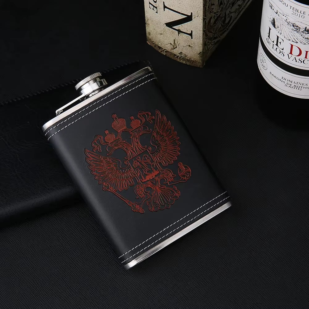 8 oz Stainless Steel Hip Flask Gift Set with Funnel and 2 Cups – image 4