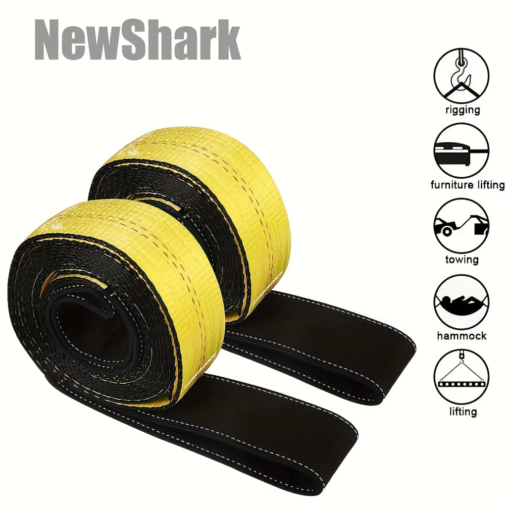 Oilfield Flat Eye Lifting Sling Straps, 10 ft, 2-Pack – image 2