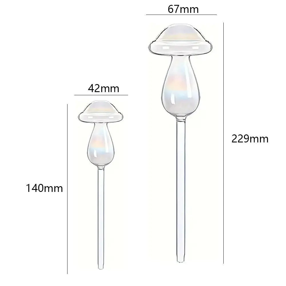 Plant Watering Globe, Glass Mushroom Self-Watering Bulb – image 7