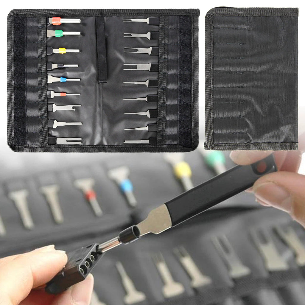 Terminal Removal Tool Kit, 18-Piece Wire Connector Pin Extractor – image 18