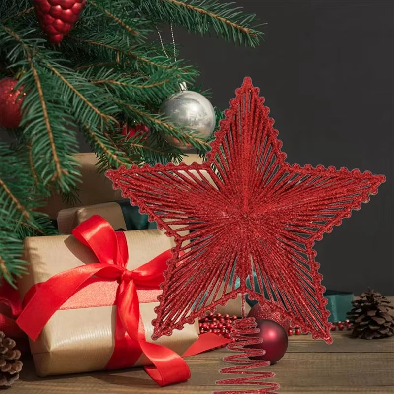 Christmas Tree Topper Star - 25 cm Glitter Star – image 4