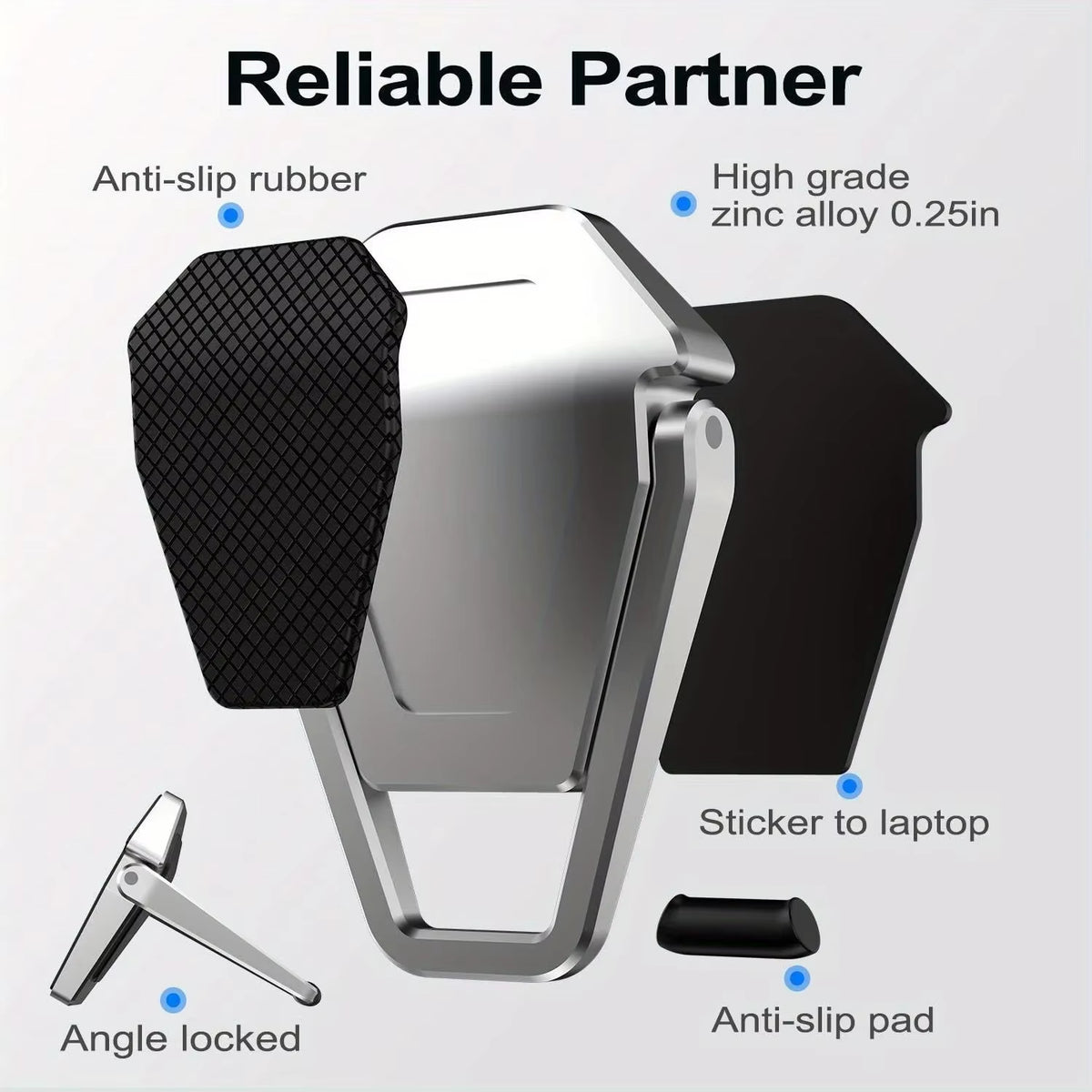 Laptop Kickstand, Mini Aluminum Invisible Laptop Stand – image 5
