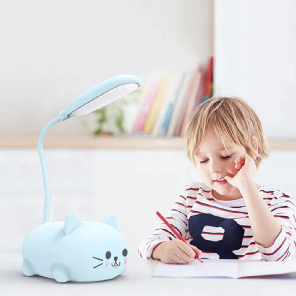 Cute Pig LED Night Light - Foldable USB Rechargeable Desk Lamp