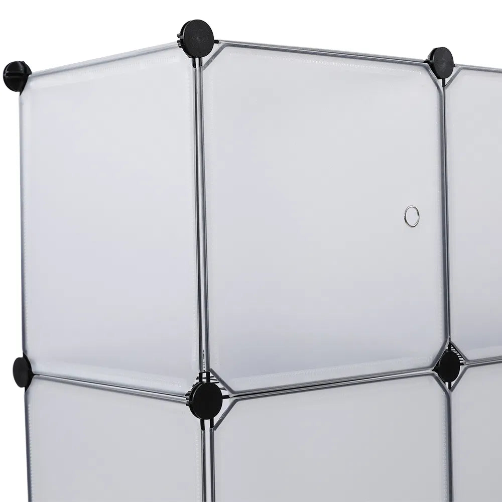 Cube Storage Shelf, 16-Cube Bookcase Organizer, White – image 18