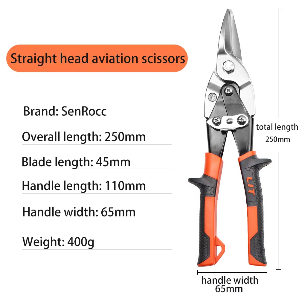 Aviation Tin Snips – Sheet Metal Cutter, Straight or Right Cut – image 7
