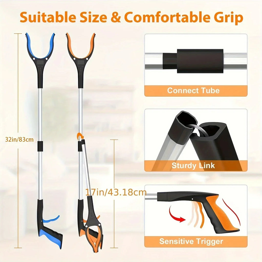 Reacher Grabber Tool 32 Inch – 360° Rotating Pick-Up Gripper – image 5