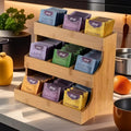 Tea Bag Organizer – Wooden Tea Storage Box Holds 180 Bags