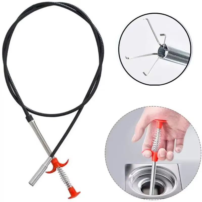 Drain Clog Remover Tool - Flexible Claw Grabber, 60-200cm – image 2