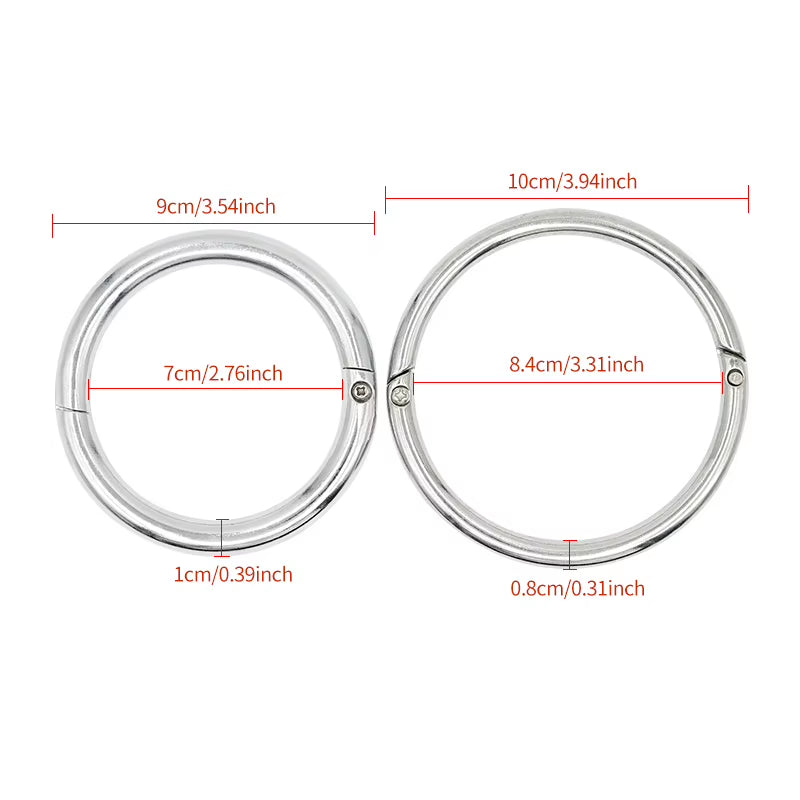 Metal Cattle Nose Ring Lead Clamp, 9-10 cm