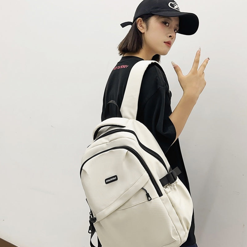 Laptop Backpack – Lightweight Large-Capacity Travel Bag, White – image 13