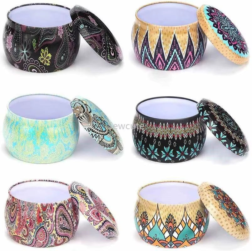 Candle Tin Jars 6 Pack with Lids for Candle Making – image 4