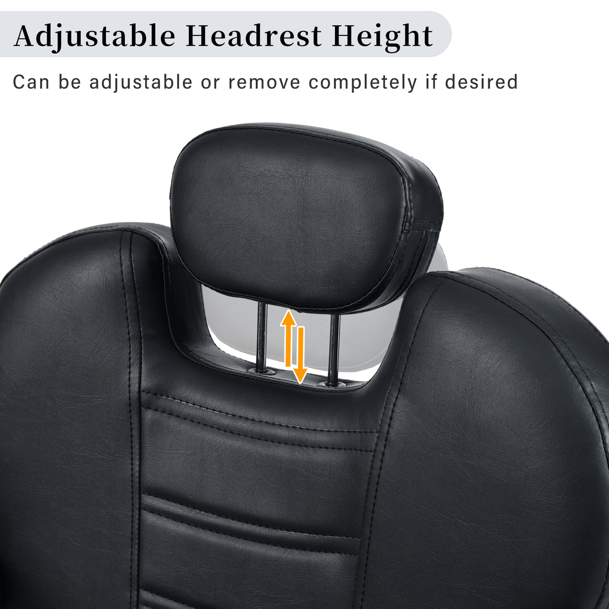 Reclining Hydraulic Barber Chair with 360 Swivel and Footrest – image 4