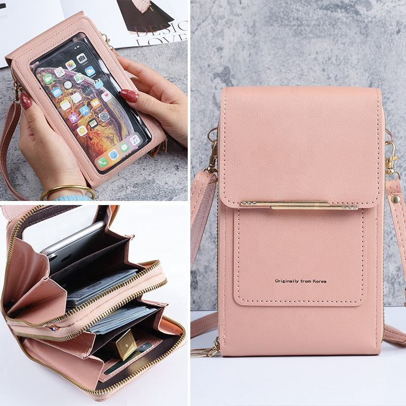 Crossbody Phone Bag – Touchscreen Wallet Purse with Card Slots – image 7