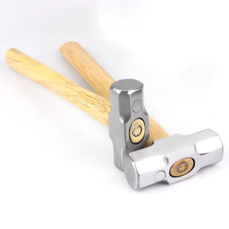 Sledge Hammer with Wood Handle, Forged Steel Octagon Head – image 5