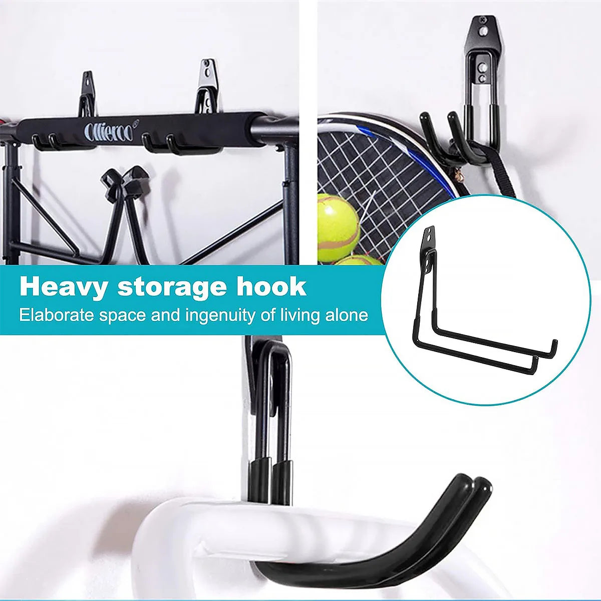 Heavy-Duty Garage Utility Hooks for Garden Tools – image 5