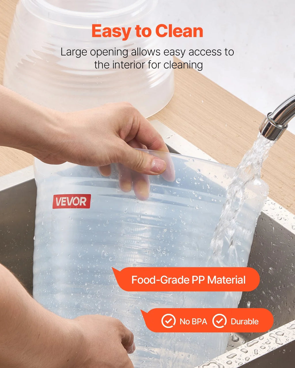 Drink Dispenser 2.64 Gal, Plastic Beverage Dispenser with Spigot – image 3