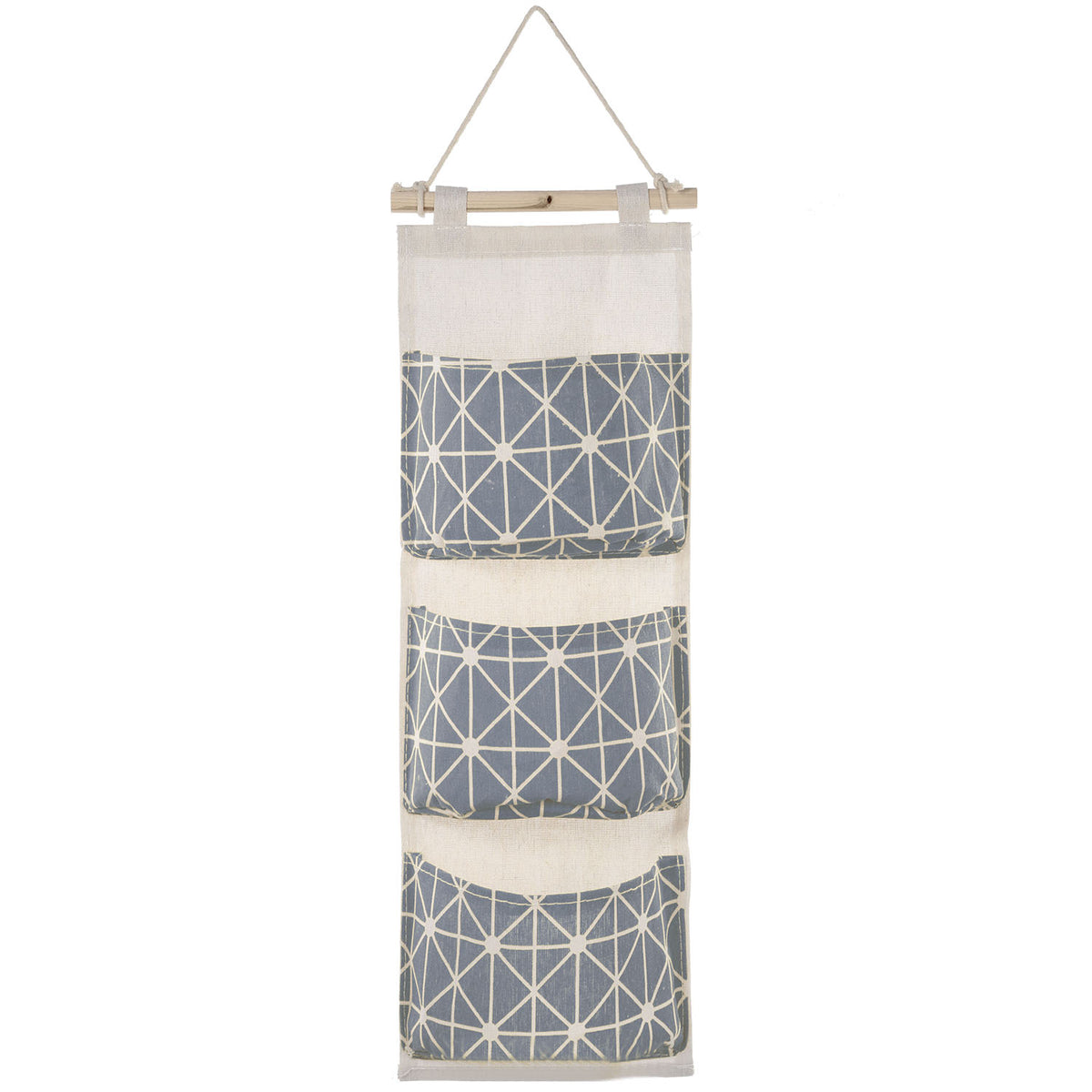 Hanging Wall Organizer - 3-Pocket Linen Door & Closet Storage Bag – image 10