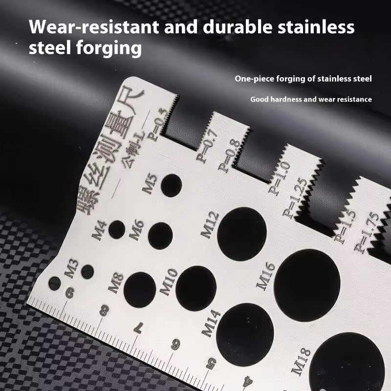 Thread Pitch Gauge – Stainless Steel Screw and Bolt Gauge – image 4