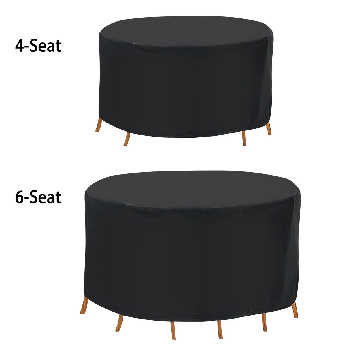 Round Patio Table Cover 73 in - Waterproof Outdoor Furniture Cover – image 5
