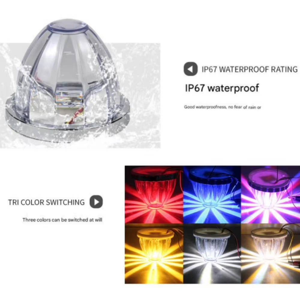 Trucker Watermelon LED Marker Lights 2-Pack, Dual-Color Semi Truck – image 3