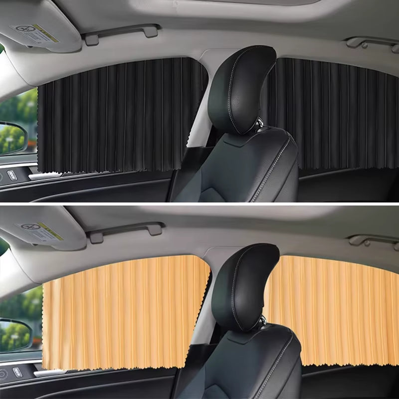 Magnetic Car Window Sun Shades – Front or Rear Side Curtains – image 2