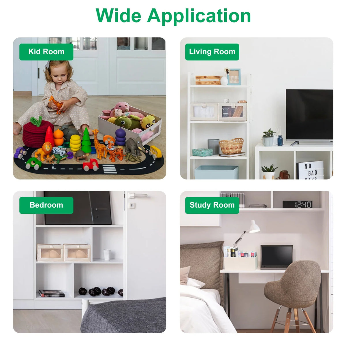Closet Storage Bins 4-Pack - Foldable Linen Baskets with Clear Window – image 4