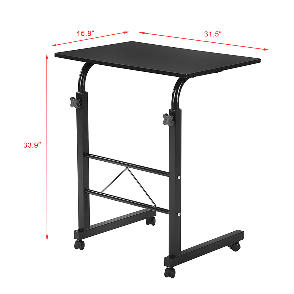 Rolling C-Shaped Laptop Table, Height Adjustable – image 5