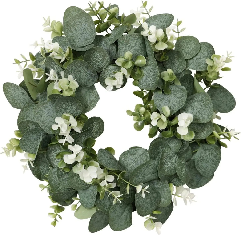Eucalyptus Wreath - 35 cm Artificial Greenery Front Door Wreath