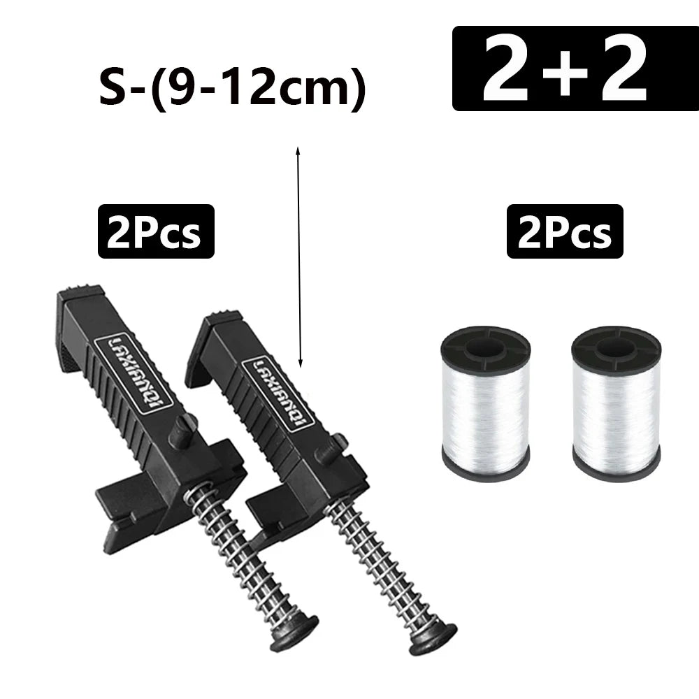 Brick Line Blocks with Wire Reel, 2-Pack Bricklaying Mason Line Holder