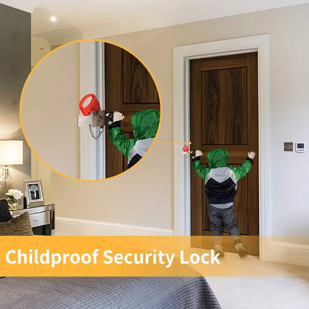 Portable Door Lock - Keyless Travel Lock for Hotels, Apartments & Dorms