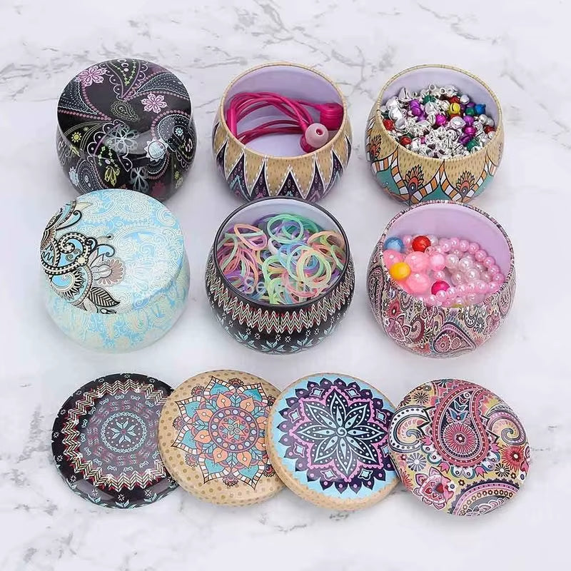 Candle Tin Jars 6 Pack with Lids for Candle Making