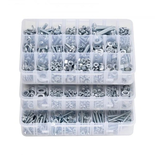 Bolts and Nuts Assortment Kit 2250 Pc Metric Imperial