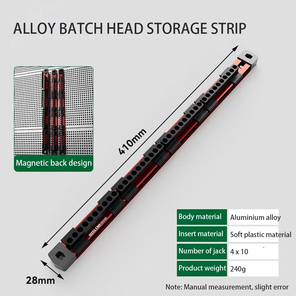 Magnetic 40-Slot Screwdriver Bit Organizer Case – image 3