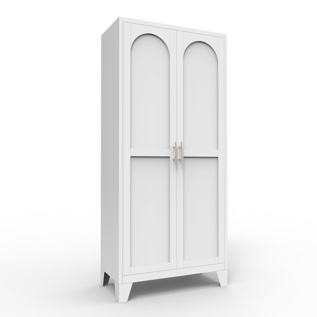 61 in Metal Storage Cabinet with Doors and Adjustable Shelves, White – image 6