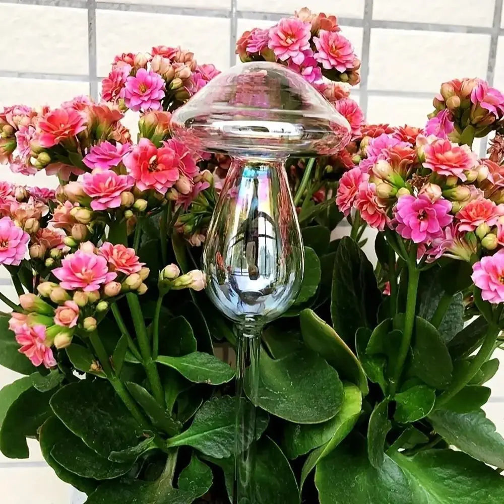 Plant Watering Globe, Glass Mushroom Self-Watering Bulb – image 5
