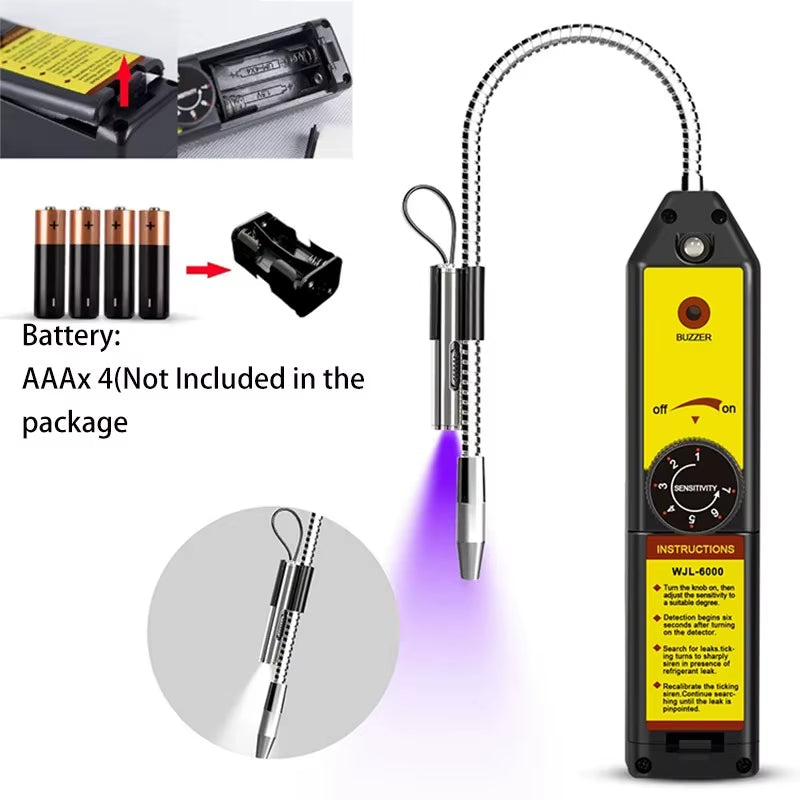 HVAC Halogen Refrigerant Leak Detector WJL-6000