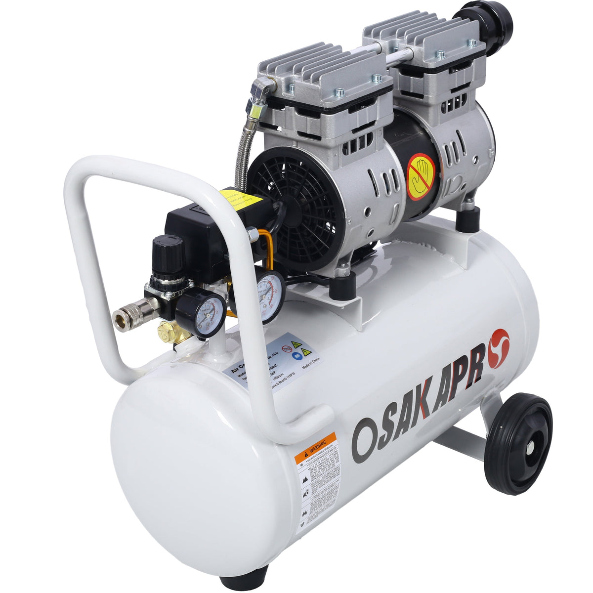 Air Compressor – 8 Gallon 1.5 HP Quiet Oil-Free Shop Compressor