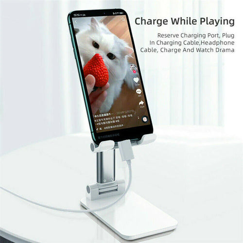 Adjustable Phone Tablet Stand – Foldable Aluminum Desk Holder – image 2