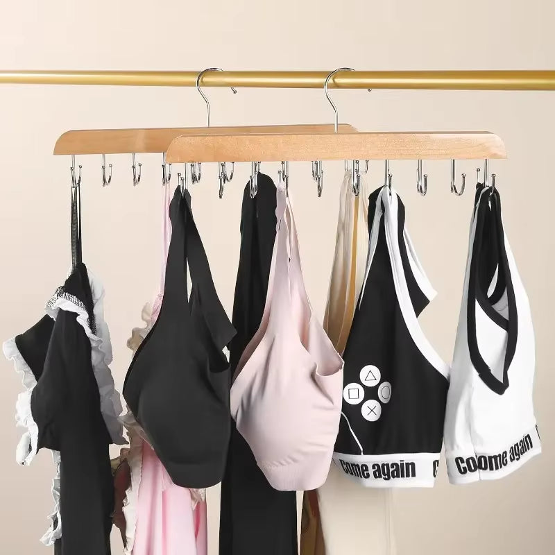 Belt and Scarf Hanger – Wooden 20-Hook Closet Organizer – image 3