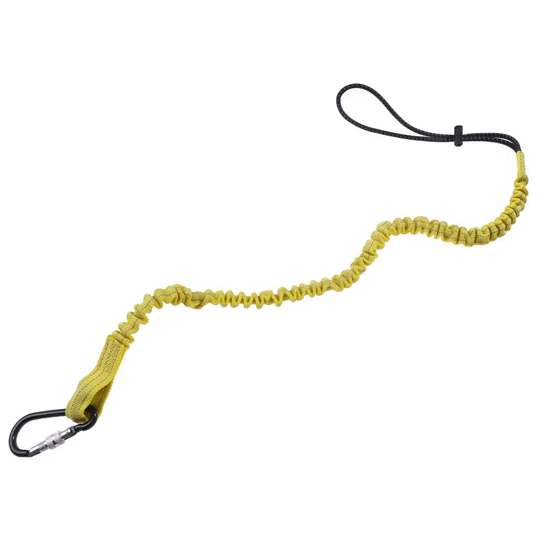 Oilfield Tool Lanyard Bungee Tether with Carabiner, 31 In
