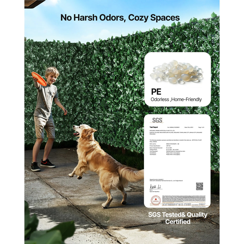 Ivy Privacy Fence Screen 39 x 98 in - Artificial Hedge Wall – image 3