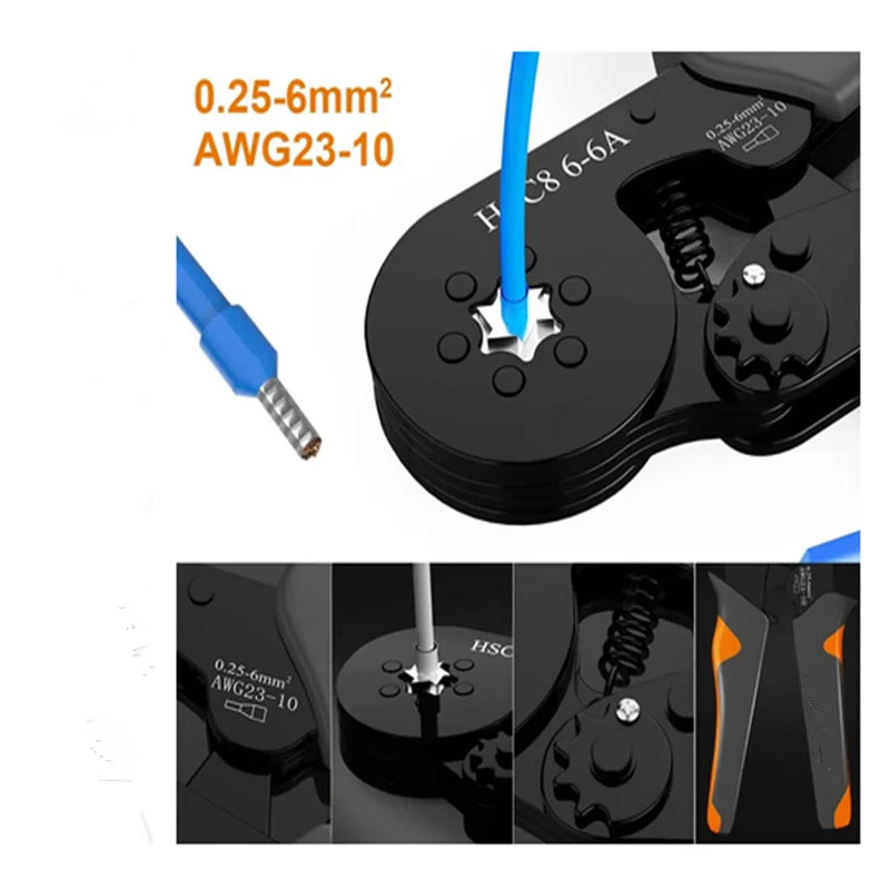 Ratcheting Ferrule Crimper Kit with Wire Ferrules, 23-10 AWG – image 6