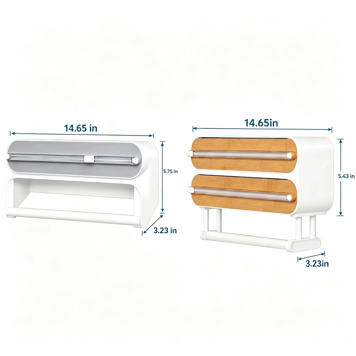 Wrap Dispenser, Magnetic 3-in-1 Foil and Plastic Wrap Organizer – image 3