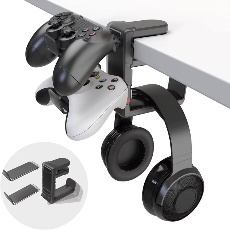 Headphone Stand Desk Clamp, 360 Rotating Hook – image 2