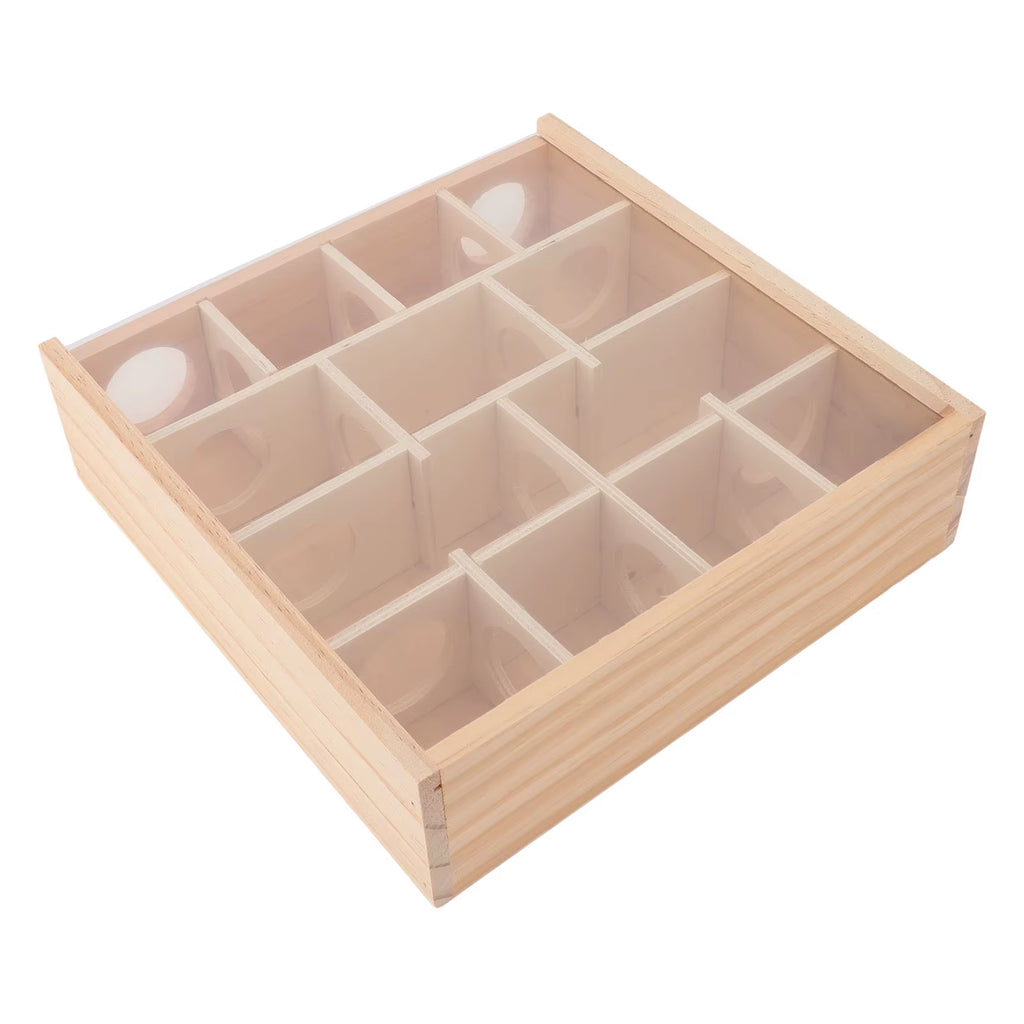 Wooden Hamster Tunnel Maze with Clear Cover, Small Pet Explore Toy – image 5