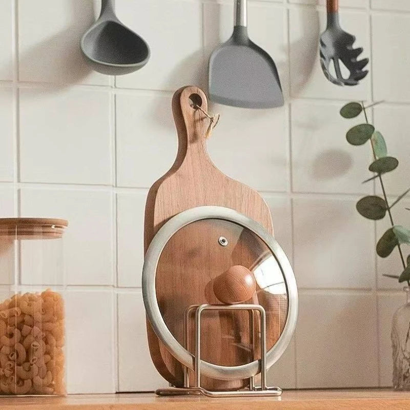 Pot Lid Rack - Stainless Steel Cutting Board Holder – image 6