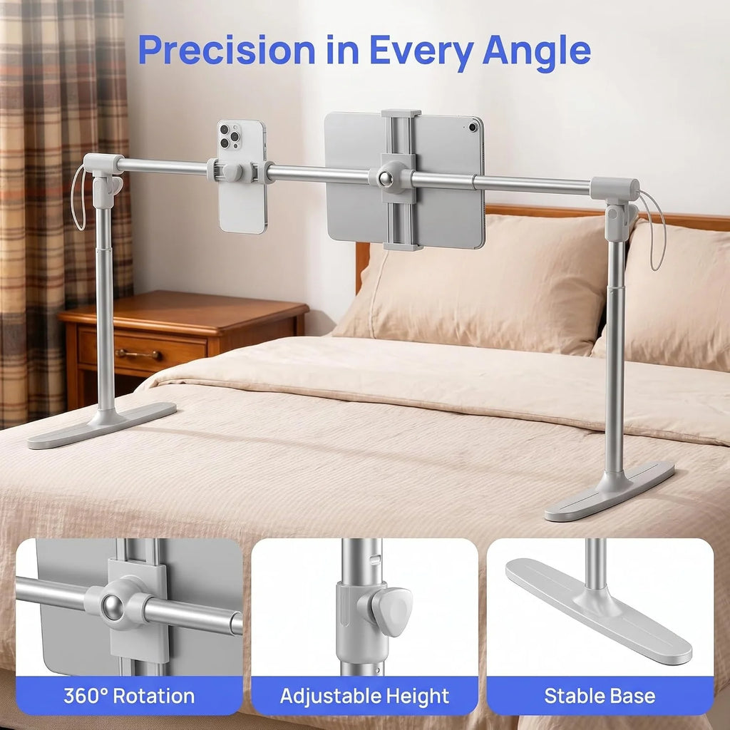 Tablet Stand Holder for Bed – 360° Foldable Aluminum Arm – image 5